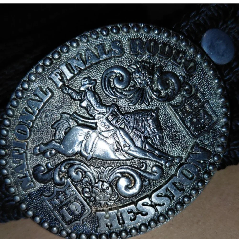 Vintage Hesston 1984 National Finals Rodeo Belt - Picture 2 of 6